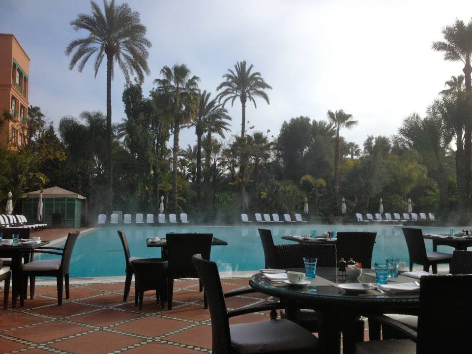 Breakfast Poolside at La Mamounia Hotel