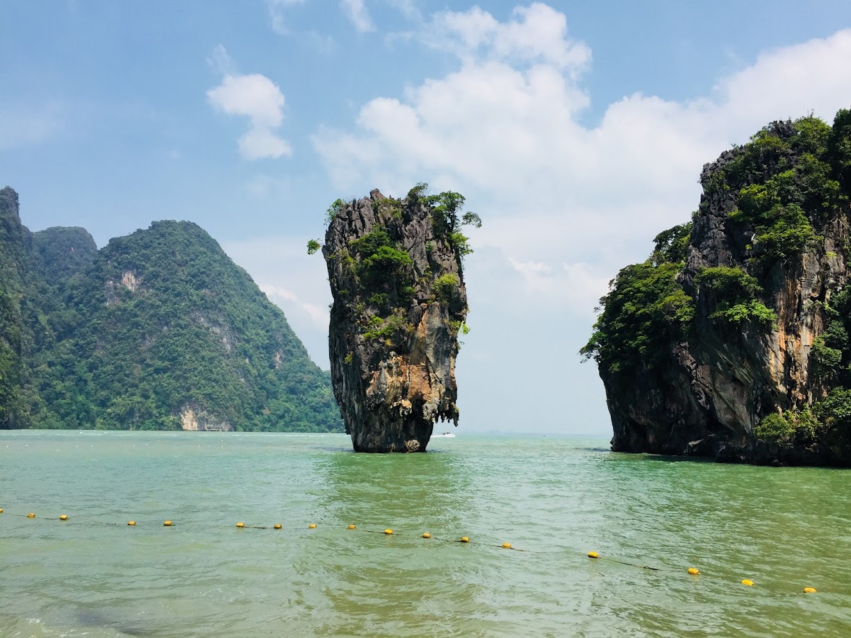 View of James Bond Island in Thailand.