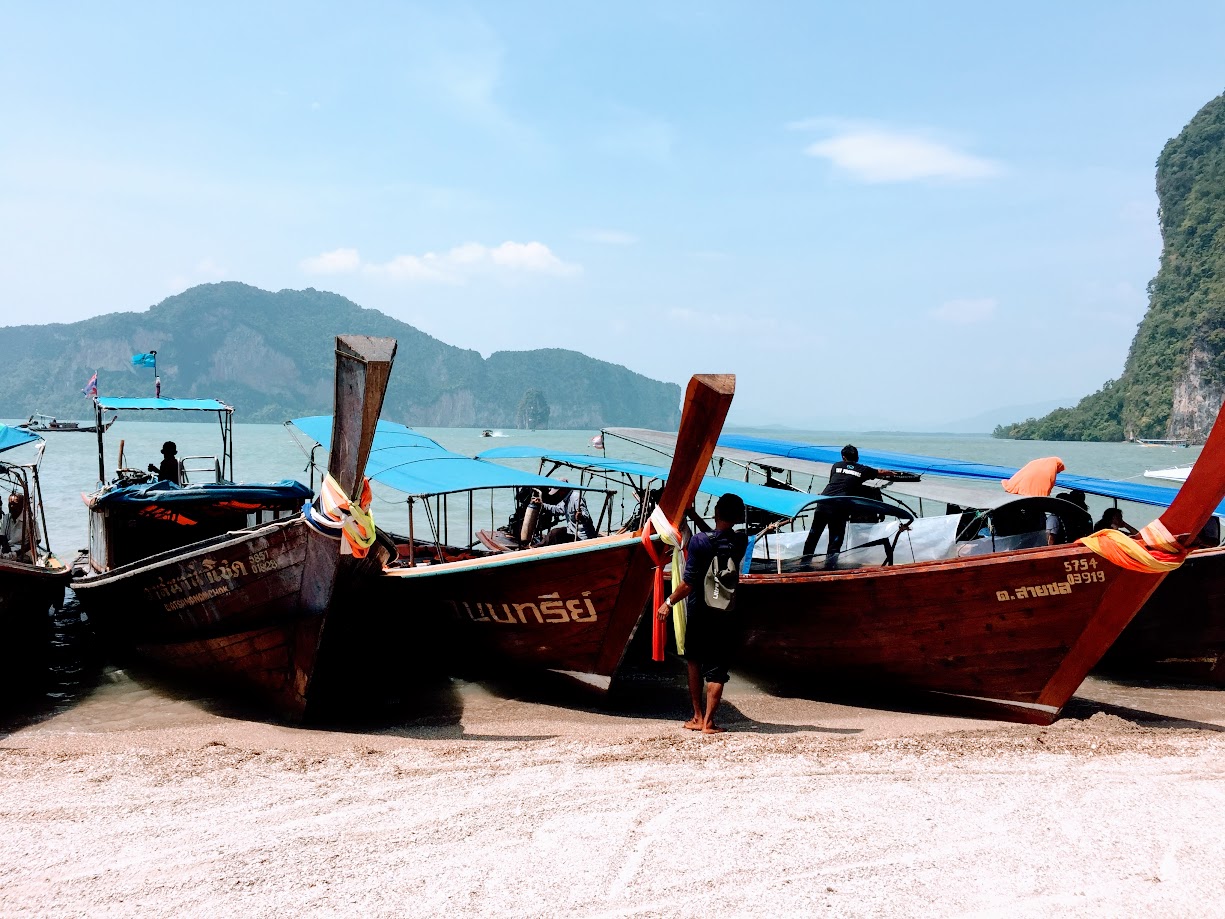 Thai Boats on the Beach