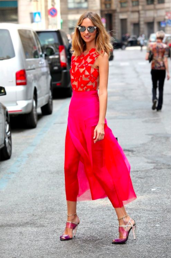 Spring Fling: How to Wear Pink & Red - Photo from Pinterest