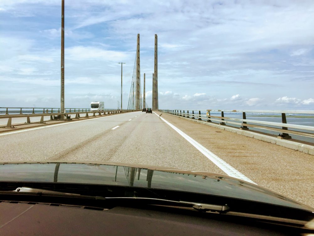 The bridge from Sweden to Denmark
