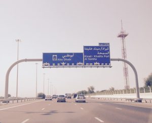 En route to Abu Dhabi