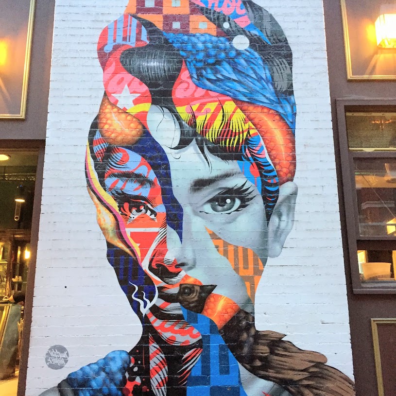 Audrey Hepburn Street Art