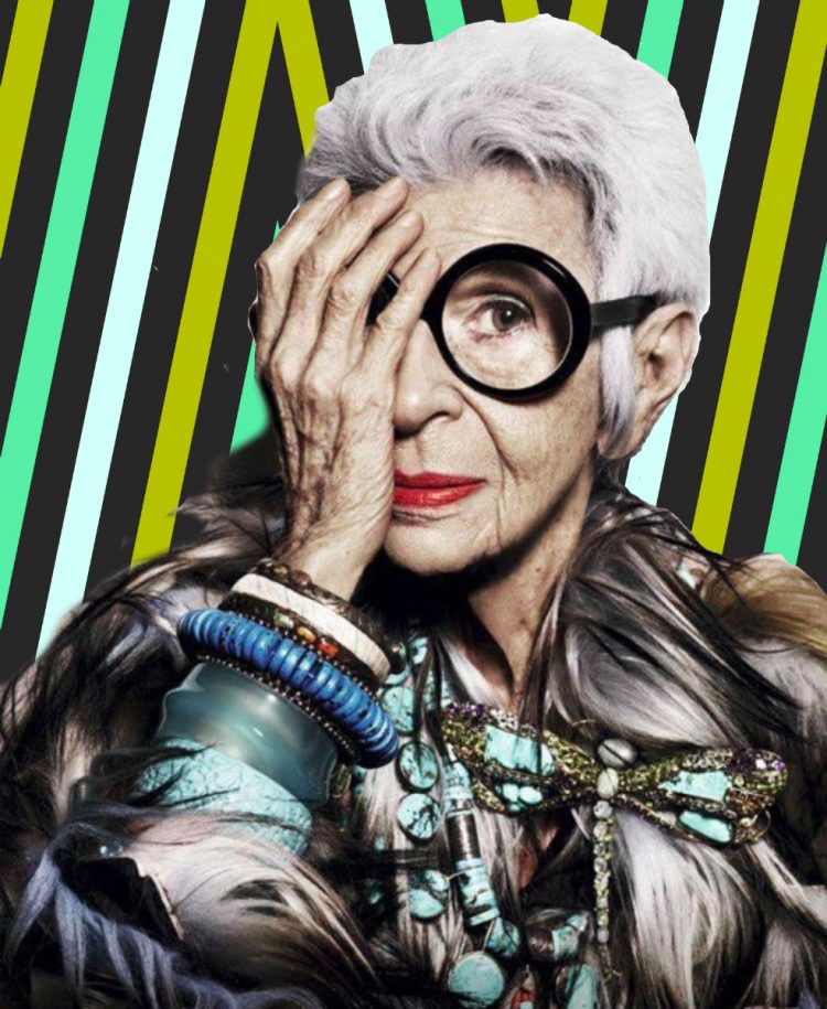 Stylised Feature Portrait of Iris Apfel for The Fashion Collector Article